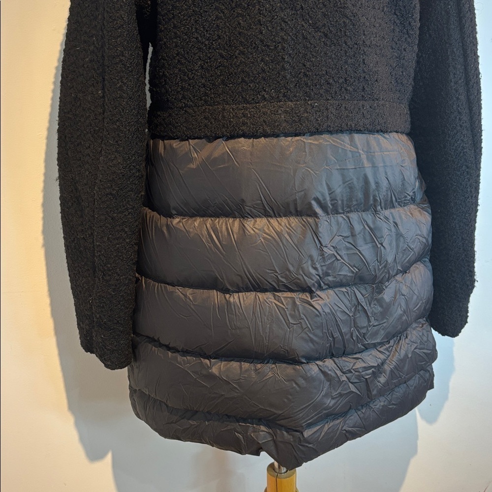 GEOX Women's black wool blend/puffer Jacket size US16 - Picture 4 of 15